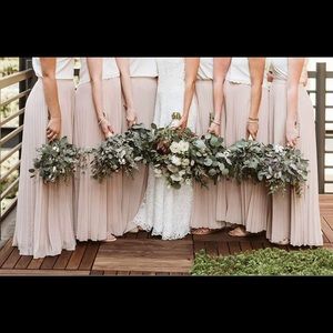 Flowy champagne skirt